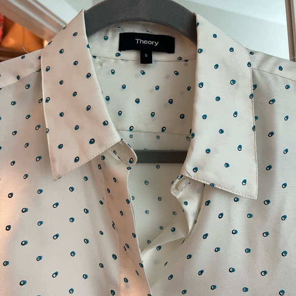 Oversized Theory Silk Blouse - Picture 2 of 3